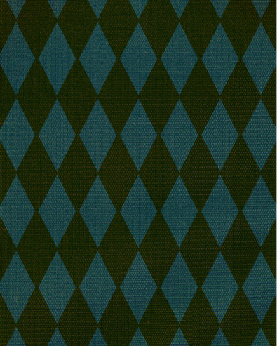 Dark green and teal harlequin pattern.